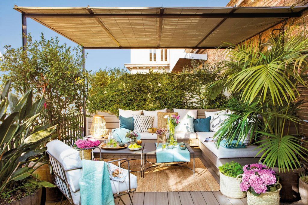 Decoración Terrazas pequeñas con plantas